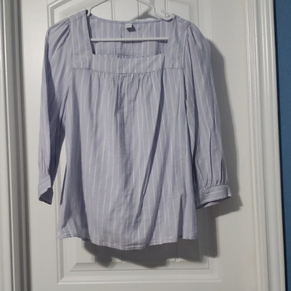 Light Blue Casual Blouse
